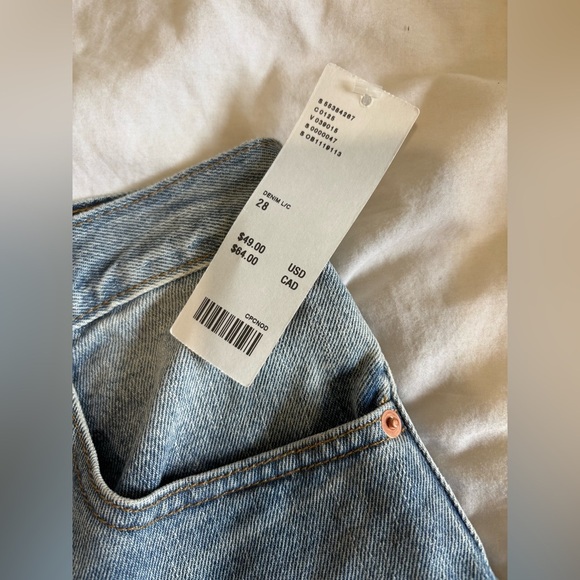 BDG NWT Urban Outfitters high rise Mom Jean shorts indigo denim - Picture 4 of 13